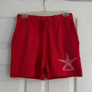 NWT Vineyard Crew Pink Starfish Women's Athletic Shorts